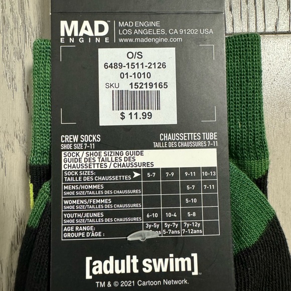 6 pairs of Rick and Morty Socks - Picture 2 of 9